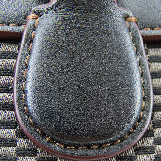 COACH Handbag F57242 Leather, Canvas black Women Used Authentic