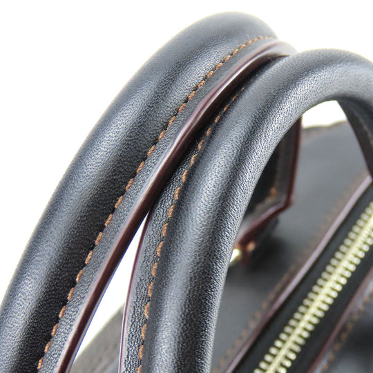 COACH Handbag F57242 Leather, Canvas black Women Used Authentic