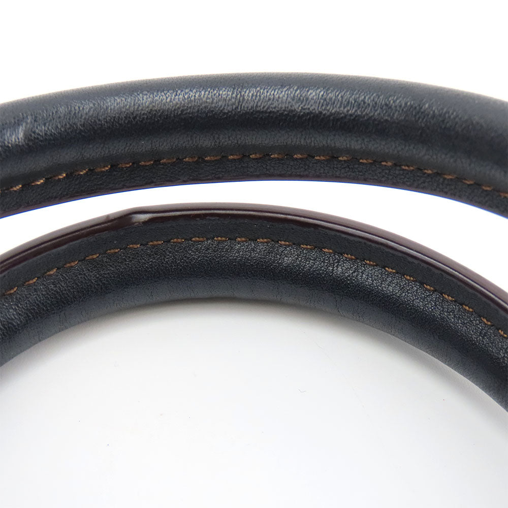 COACH Handbag F57242 Leather, Canvas black Women Used Authentic