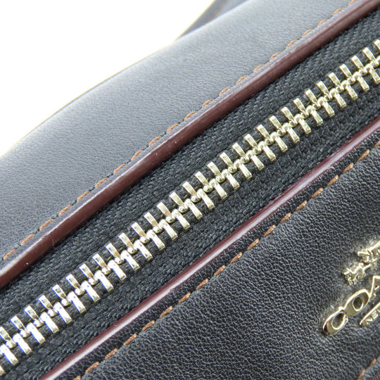 COACH Handbag F57242 Leather, Canvas black Women Used Authentic