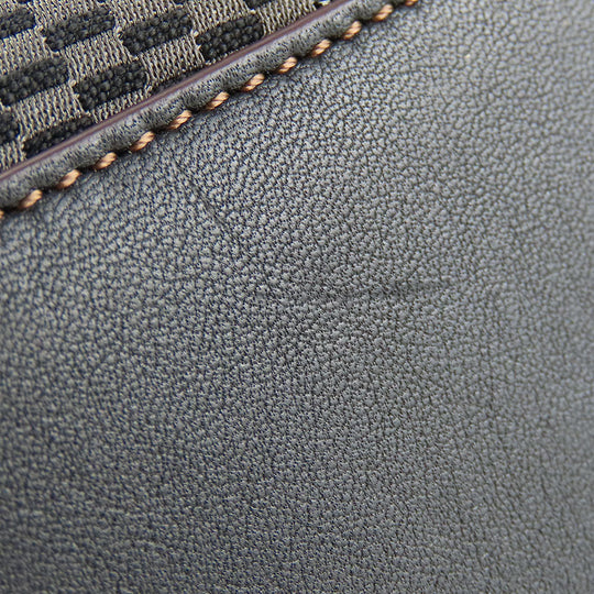 COACH Handbag F57242 Leather, Canvas black Women Used Authentic