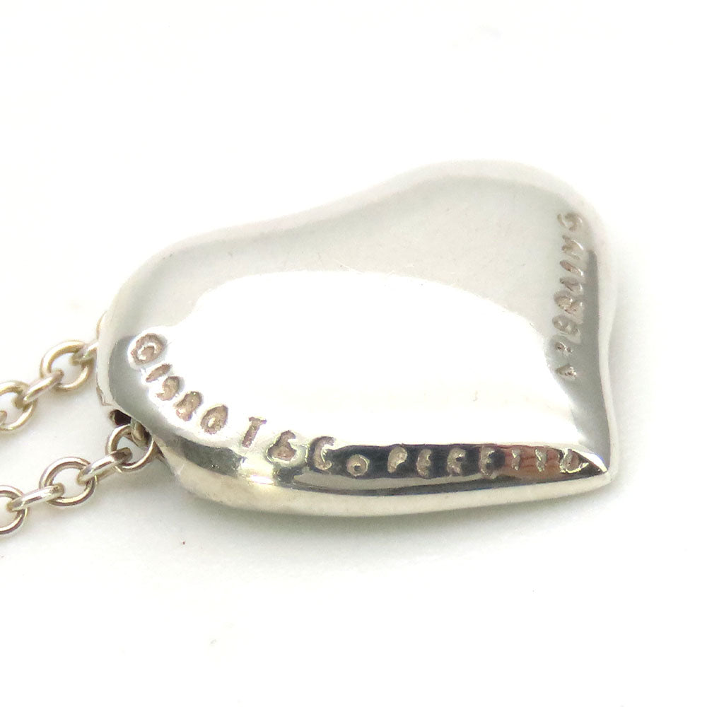 TIFFANY&Co. Necklace Silver925 Silver Full heart Women Used Authentic