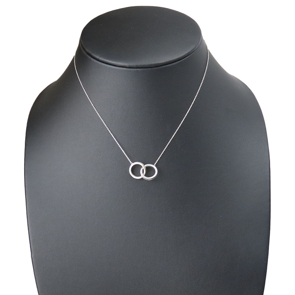 TIFFANY&Co. Necklace Silver925 Silver 1837 Interlocking circle Women Used Authentic