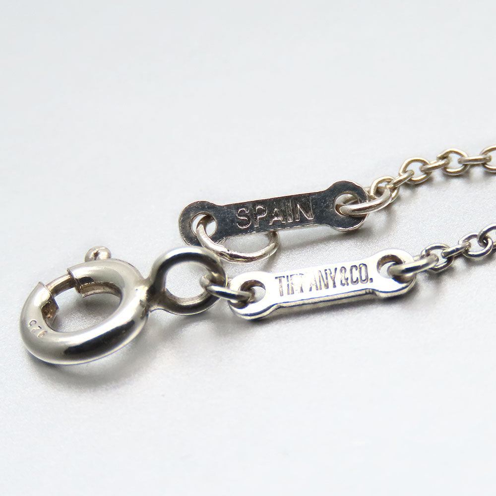 TIFFANY&Co. Necklace Silver925 Silver Curved heart Women Used Authentic