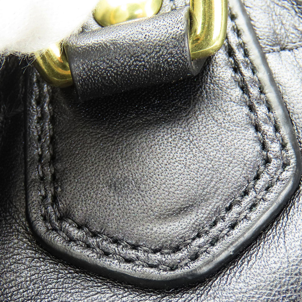 COACH Tote Bag F17571 leather black Women Used Authentic