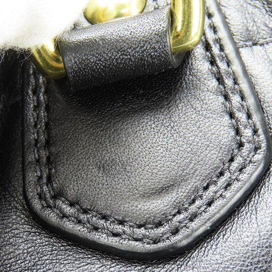 COACH Tote Bag F17571 leather black Women Used Authentic