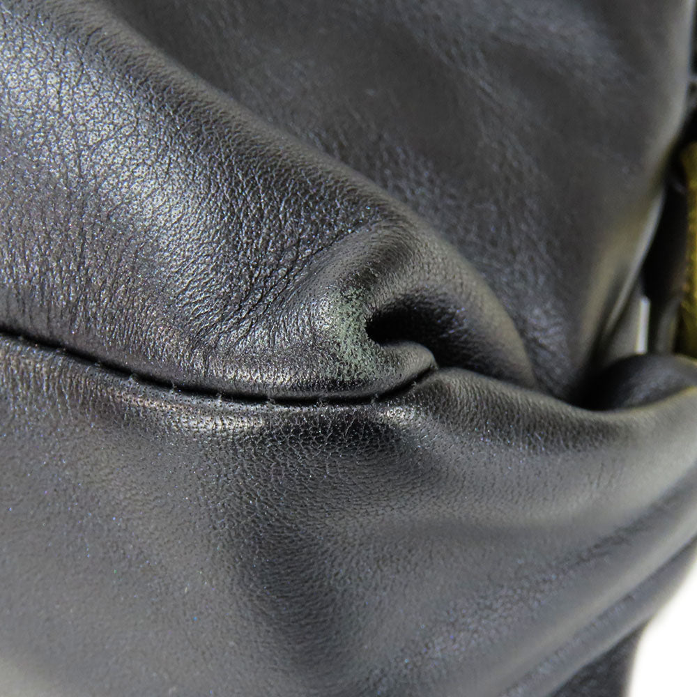 COACH Tote Bag F17571 leather black Women Used Authentic