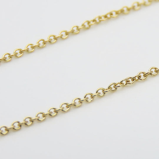 TIFFANY&Co. Necklace K18 yellow gold Yellow Gold Full heart Women Used Authentic