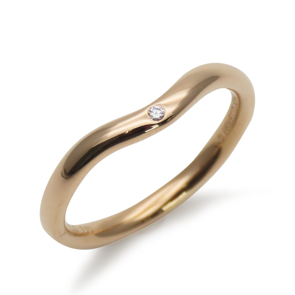 TIFFANY&Co. Ring K18 Pink Gold Pink gold Curved band