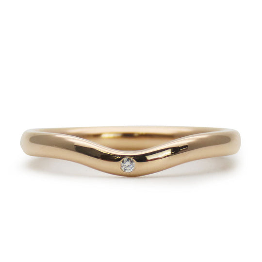 TIFFANY&Co. Ring K18 Pink Gold Pink gold Curved band
