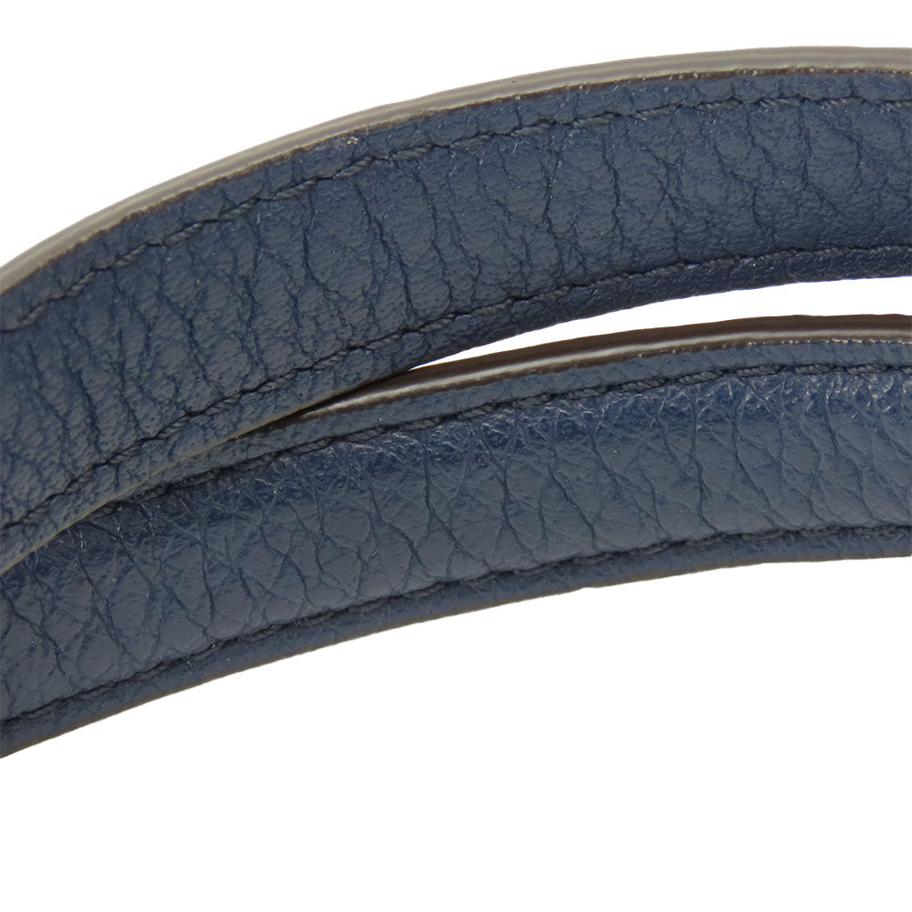 COACH Tote Bag F32622 Canvas, Leather Navy Signature Women Used Authentic