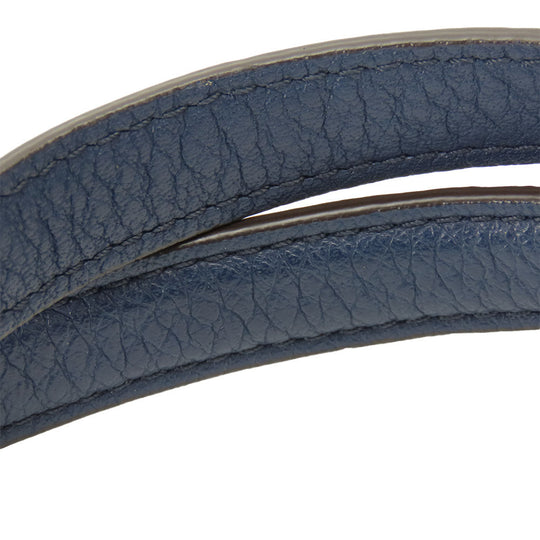 COACH Tote Bag F32622 Canvas, Leather Navy Signature Women Used Authentic