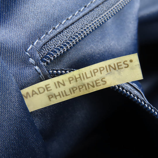 COACH Tote Bag F32622 Canvas, Leather Navy Signature Women Used Authentic