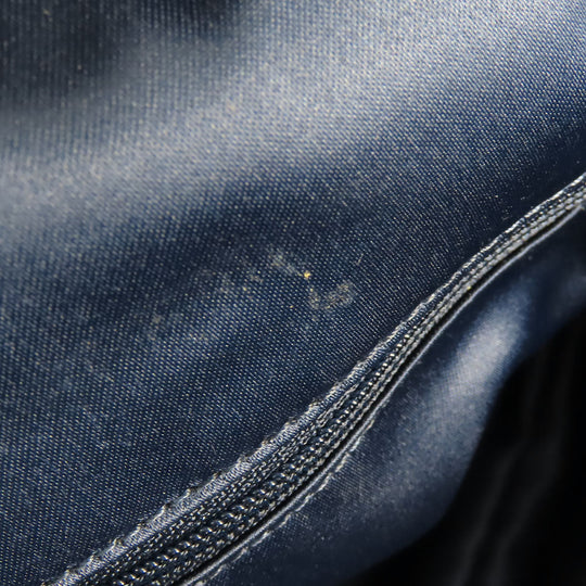 COACH Tote Bag F32622 Canvas, Leather Navy Signature Women Used Authentic