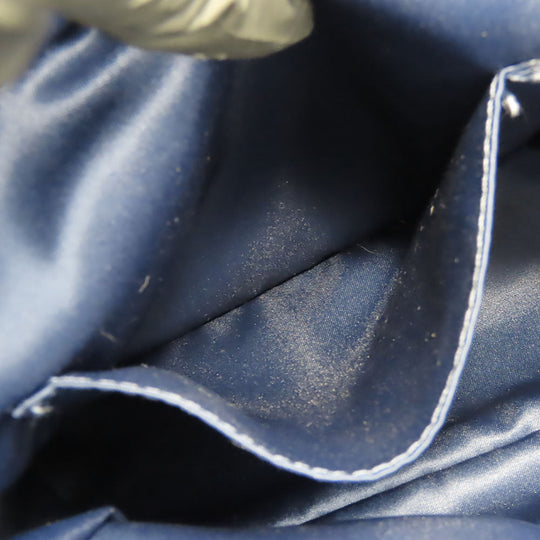 COACH Tote Bag F32622 Canvas, Leather Navy Signature Women Used Authentic