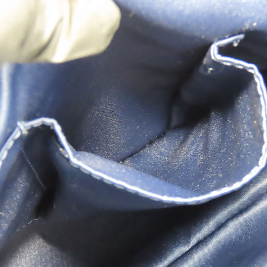 COACH Tote Bag F32622 Canvas, Leather Navy Signature Women Used Authentic