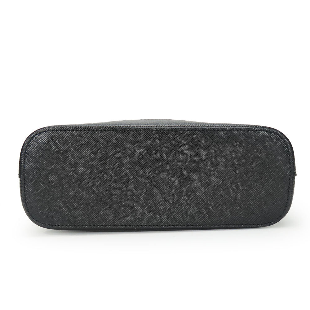 BURBERRY Shoulder Bag Canvas, Leather black Women Used Authentic