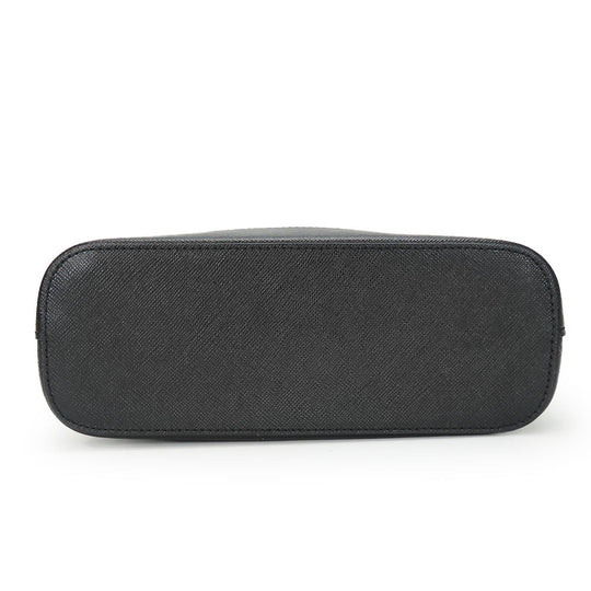 BURBERRY Shoulder Bag Canvas, Leather black Women Used Authentic