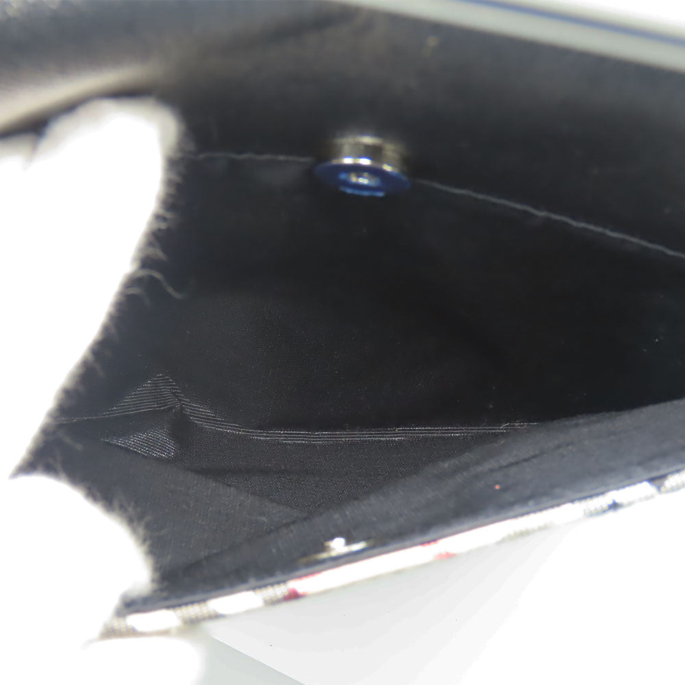 BURBERRY Shoulder Bag Canvas, Leather black Women Used Authentic