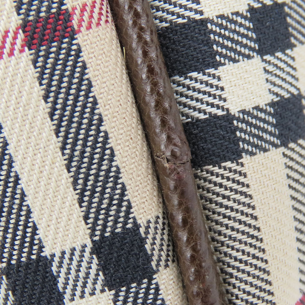 BURBERRY Shoulder Bag Canvas, Leather Brown Women Used Authentic