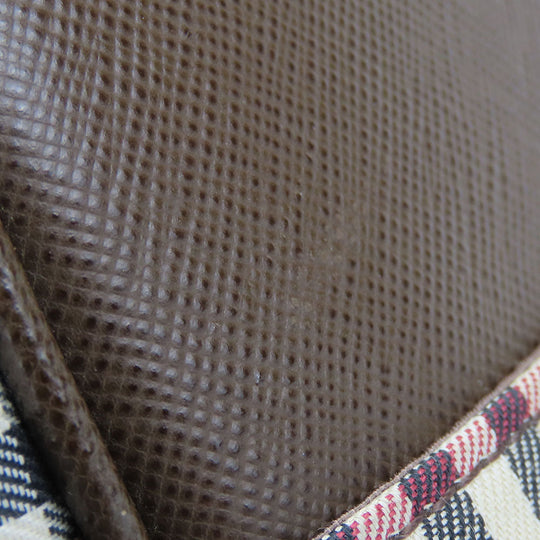 BURBERRY Shoulder Bag Canvas, Leather Brown Women Used Authentic