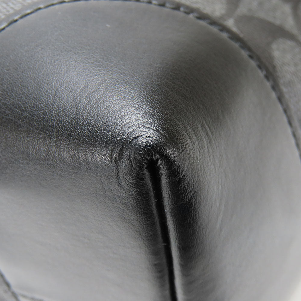 COACH Tote Bag F29208 Leather, PVC black Signature Women Used Authentic