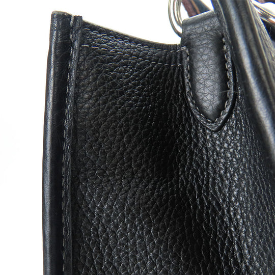 COACH Tote Bag CM067 leather black Women Used Authentic