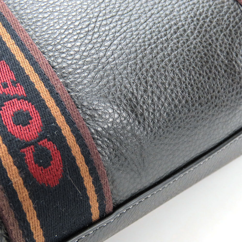 COACH Tote Bag CM067 leather black Women Used Authentic