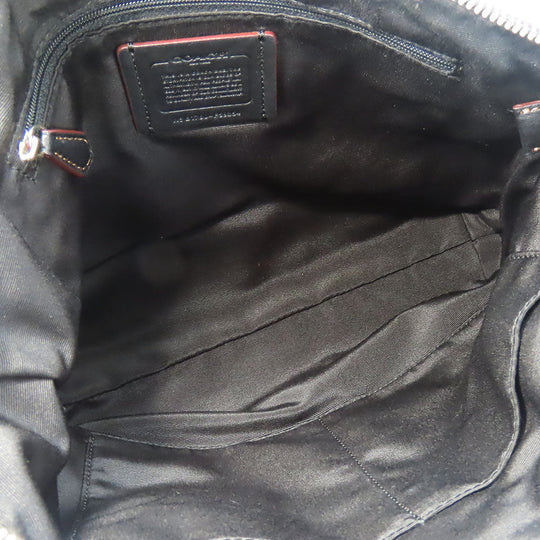 COACH Handbag F59354 leather black Women Used Authentic