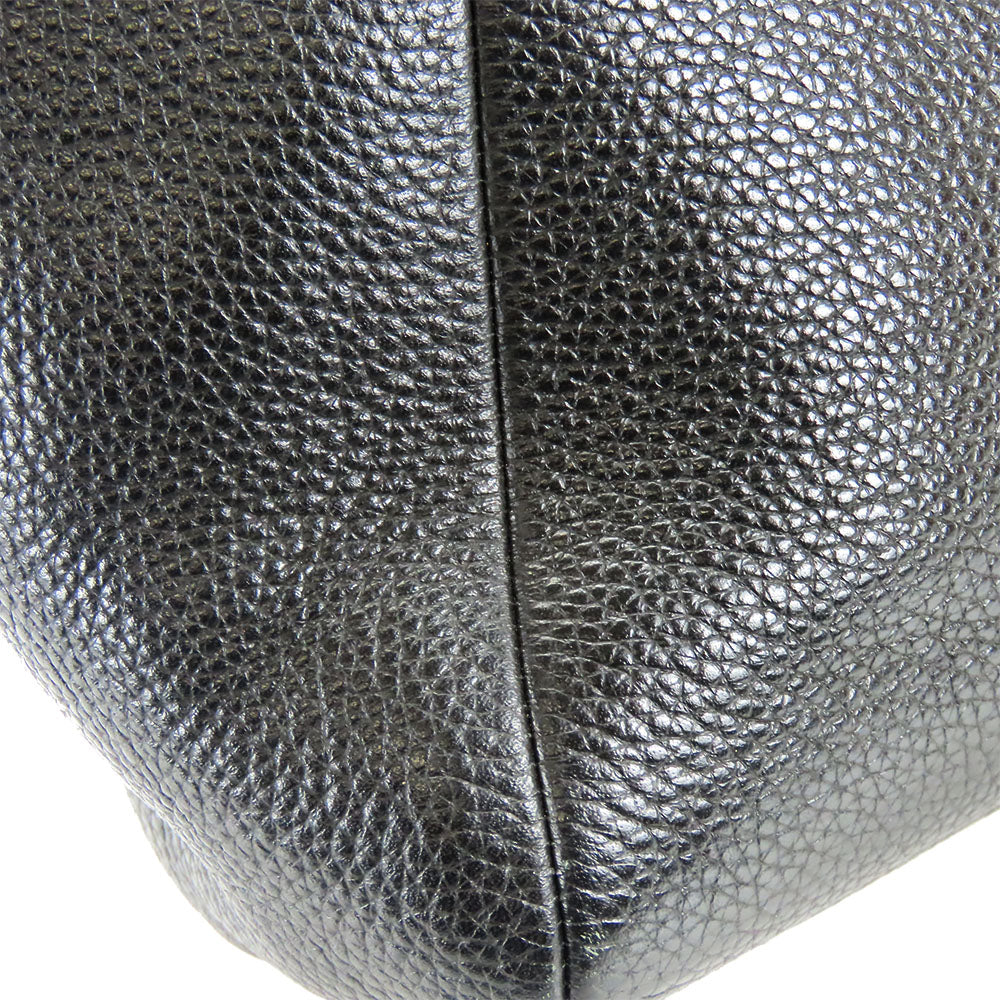 COACH Handbag F59354 leather black Women Used Authentic