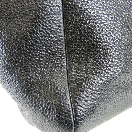 COACH Handbag F59354 leather black Women Used Authentic