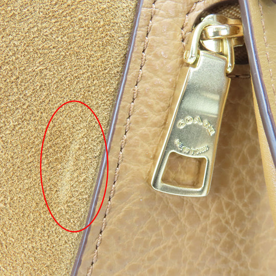 COACH Handbag F79999 Leather, Suede Brown Women Used Authentic