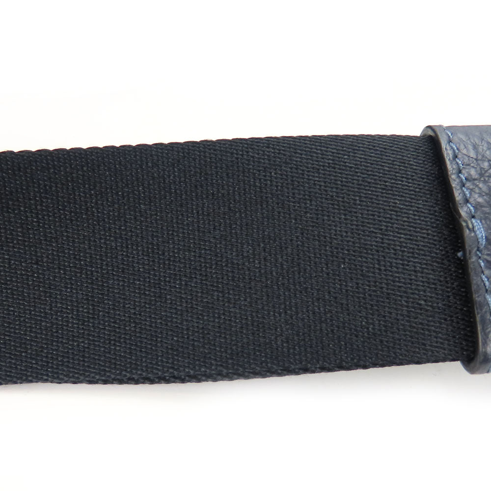 COACH Messenger bag C5291 Canvas, Leather Navy Signature Thompson mens Used Authentic