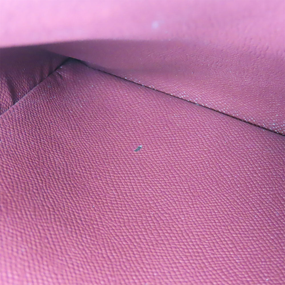 COACH Handbag 5208 leather wine-red Women Used Authentic