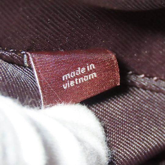 COACH Handbag 5208 leather wine-red Women Used Authentic