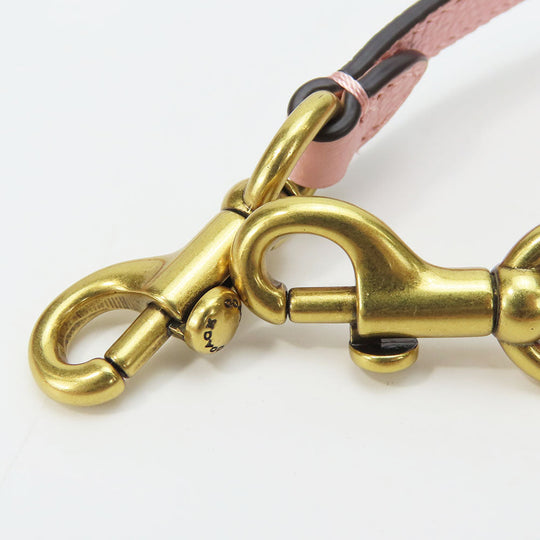 COACH Handbag 5208 leather wine-red Women Used Authentic