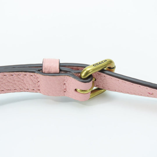 COACH Handbag 5208 leather wine-red Women Used Authentic