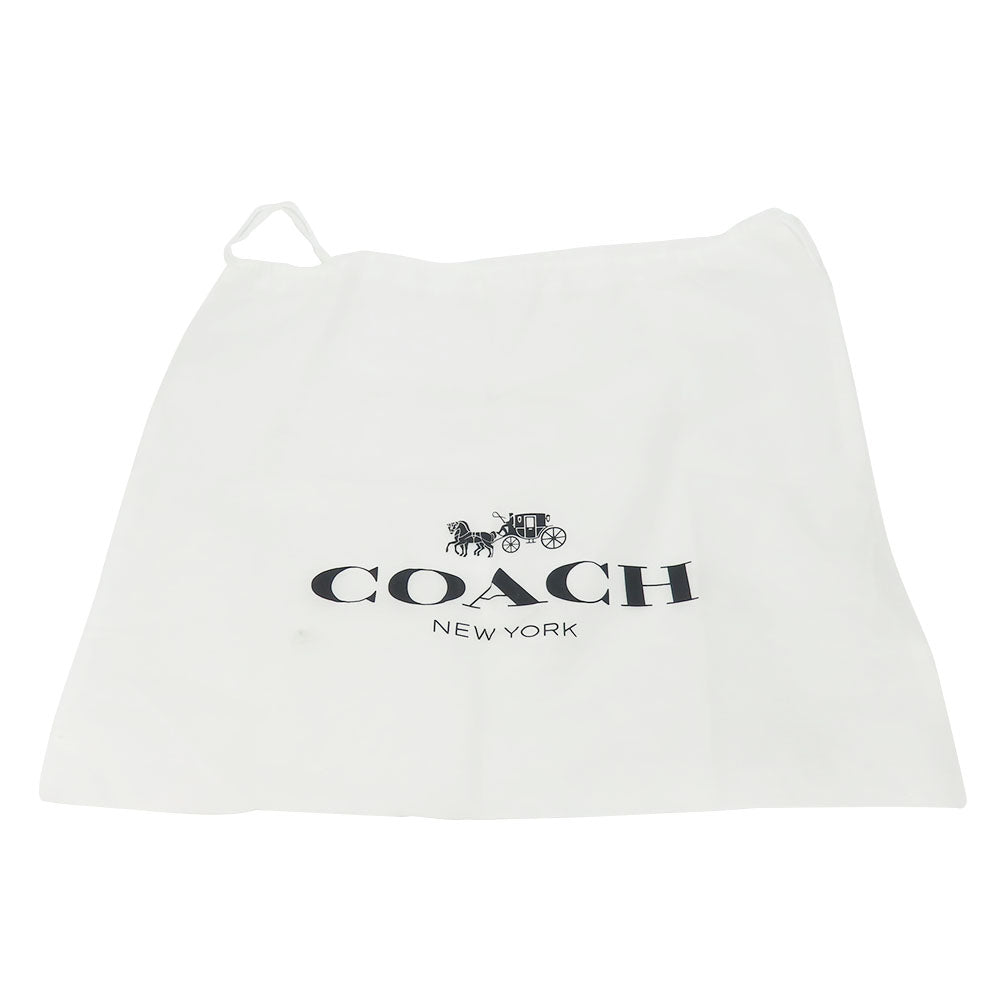 COACH Handbag 5208 leather wine-red Women Used Authentic