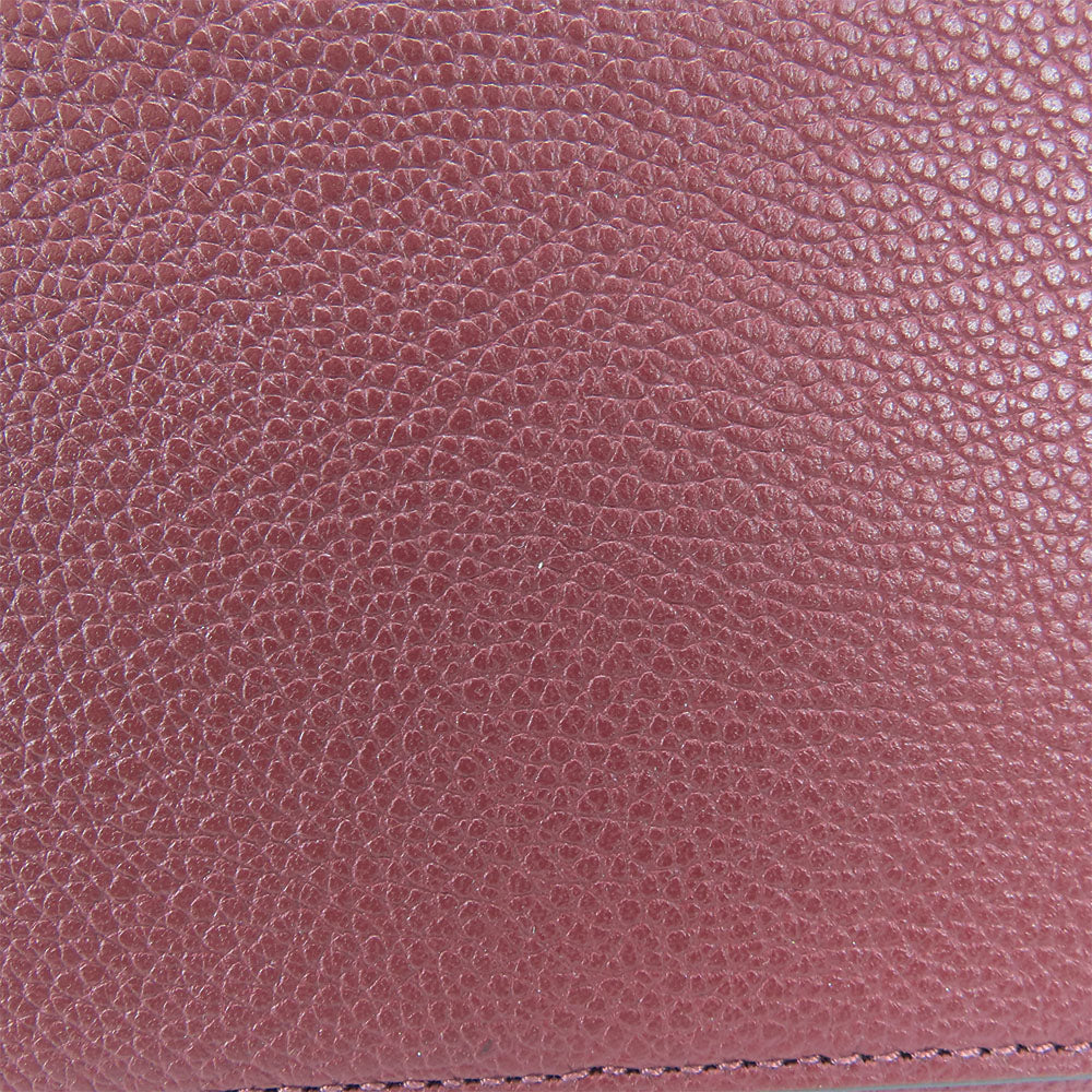 COACH Handbag 5208 leather wine-red Women Used Authentic