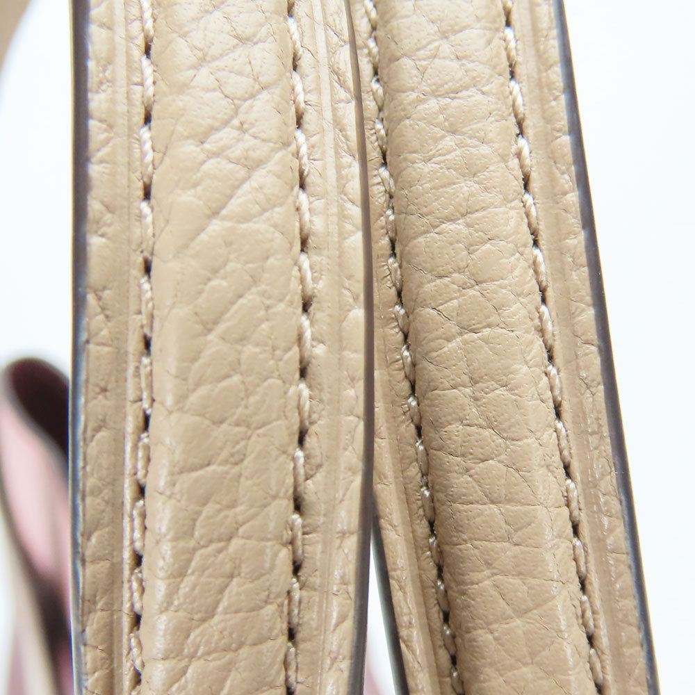 COACH Handbag 5208 leather wine-red Women Used Authentic