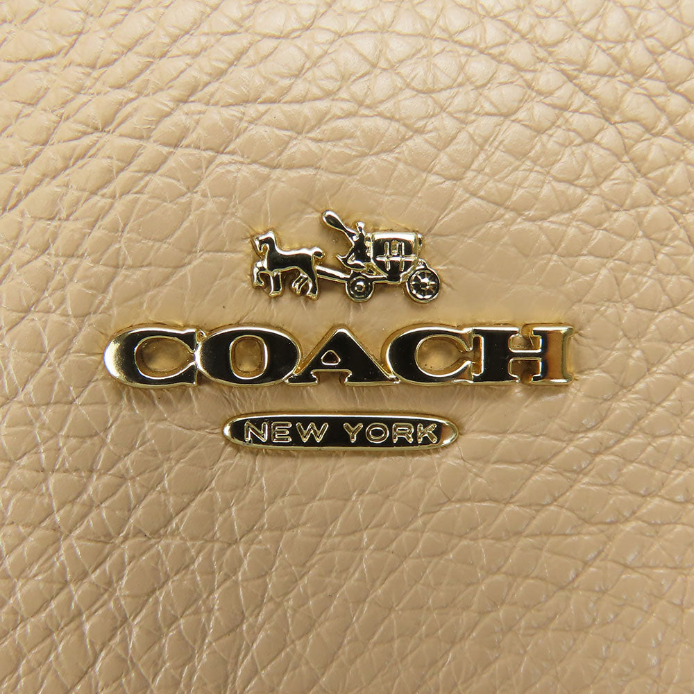 COACH Tote Bag F57545 leather beige Women Used Authentic