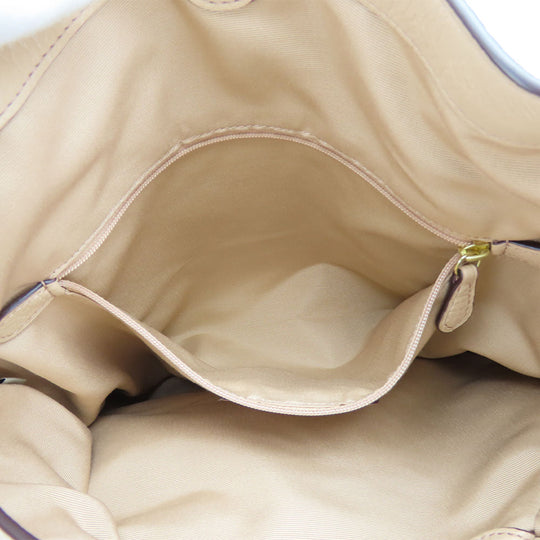 COACH Tote Bag F57545 leather beige Women Used Authentic