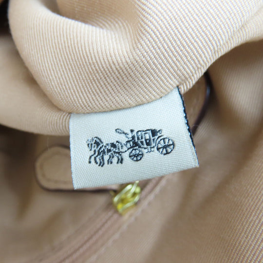 COACH Tote Bag F57545 leather beige Women Used Authentic