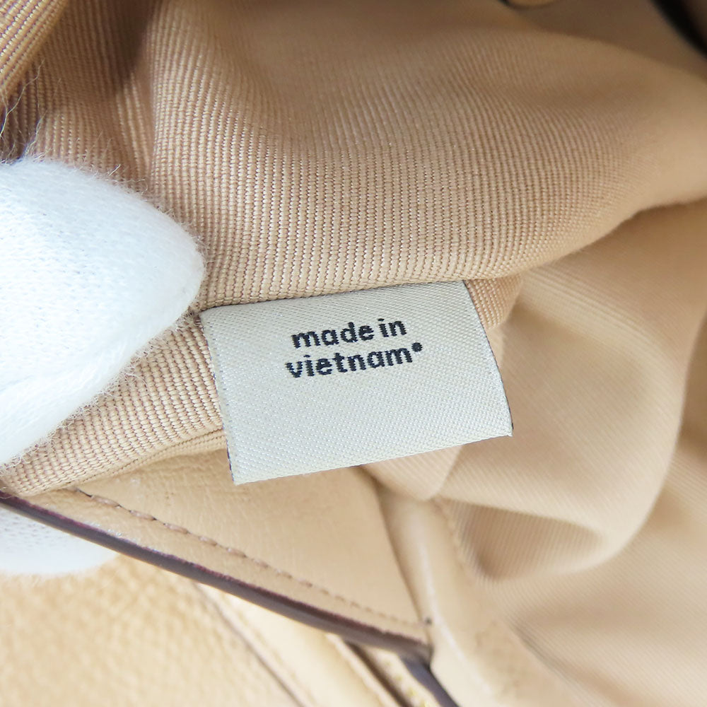 COACH Tote Bag F57545 leather beige Women Used Authentic