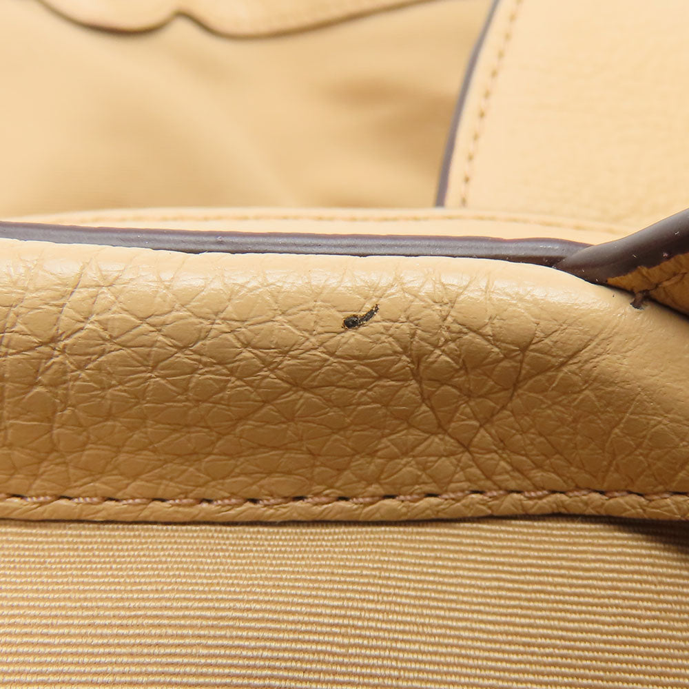 COACH Tote Bag F57545 leather beige Women Used Authentic