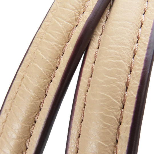 COACH Tote Bag F57545 leather beige Women Used Authentic