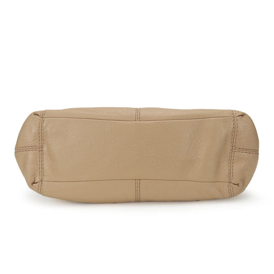 COACH Tote Bag F57545 leather beige Women Used Authentic