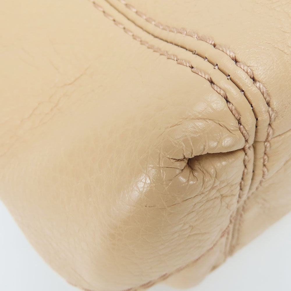 COACH Tote Bag F57545 leather beige Women Used Authentic