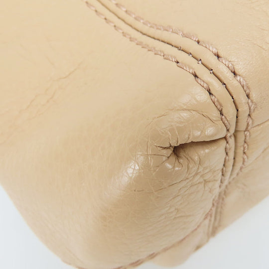 COACH Tote Bag F57545 leather beige Women Used Authentic