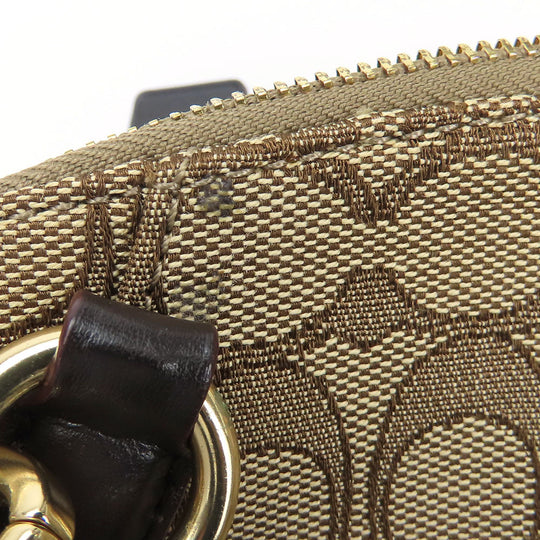 COACH Handbag F27582 Canvas, Leather Brown Women Used Authentic